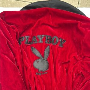 Playboy Scarlet Velvet Lounge Robe for Halloween size standard men’s